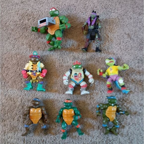 TMNT 8 Action Figure Toy Lot PRE-OWNED - Picture 1 of 5
